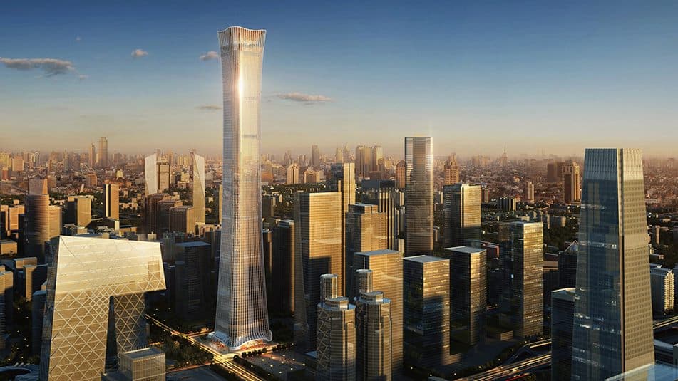 Der Bau hoher Gebäude hängt stark vom effizienten Einsatz von Arbeitskräften und Materialien ab.