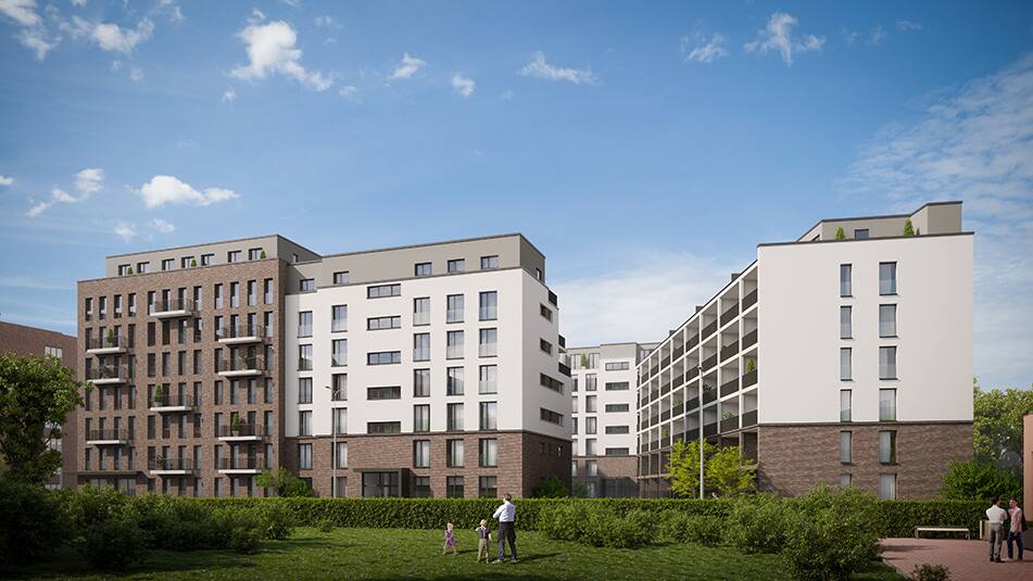 Wohnkomplex Double U in Frankfurt mit KONE Lösungen